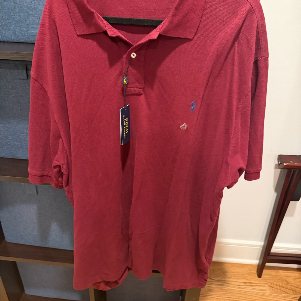 Polo by Ralph Lauren Red Short-Sleeve Cotton Polo